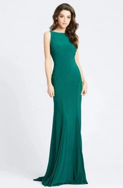 Ieena Duggal - 25220I Bateau Piped Sheath Gown Formal Gowns