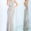 Ieena Duggal - 25845I Ribbed Jersey Fitted Gown Formal Gowns