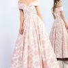 Formal Gowns Ieena Duggal - 25918I Off Shoulder Floral Brocade Ballgown