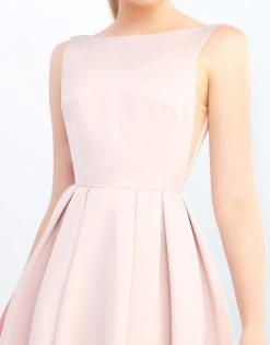 Ieena Duggal - 25945I Sleeveless Bateau Pleated Ballgown With Train