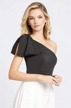 Ieena Duggal - 26191I Two Tone Asymmetric Jumpsuit With Overskirt Formal Gowns