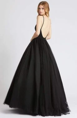 Formal Gowns Ieena Duggal - 26226I Plunged Back Glitter Tulle Ballgown 5 Formal Gowns Ieena Duggal - 26226I Plunged Back Glitter Tulle Ballgown