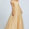Ieena Duggal - 48778I Tulle Off Shoulder A-Line Evening Gown