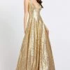 Ieena Duggal - 48798I Allover Sequin Sleeveless A Line Gown