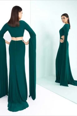 Ieena Duggal - Hi Neck Gown Style 25536I Formal Gowns