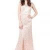 Ignite Evenings - 3530 Illusion Shoulders Embellished Trumpet Gown