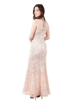 Ignite Evenings - 3530 Illusion Shoulders Embellished Trumpet Gown