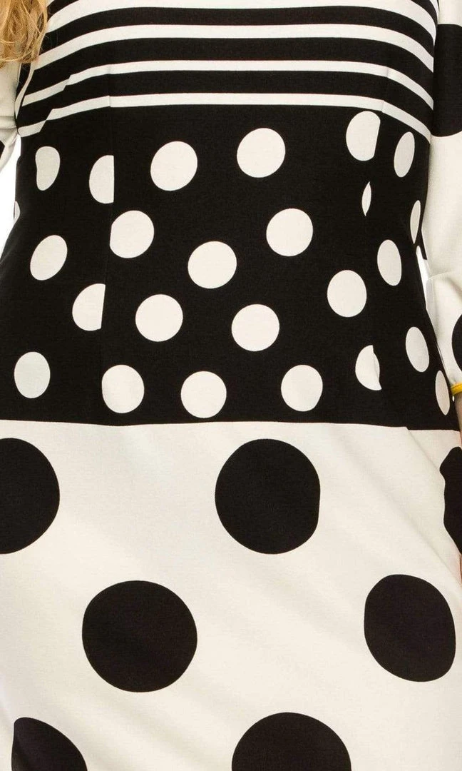 Plus Size Dresses ILE Clothing - SCP1082 Polka Dots Sheath Short Dress 6 Plus Size Dresses ILE Clothing - SCP1082 Polka Dots Sheath Short Dress