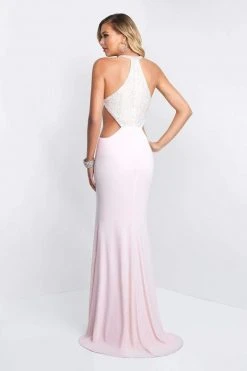 Blush By Alexia Designs Formal Gowns Intrigue - 400 Halter Beaded Cutout Long Dress