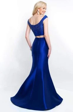 Blush By Alexia Designs Intrigue - 416 Sequined Two Piece Mermaid Gown