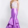 Blush By Alexia Designs Intrigue - 417 Beaded Halter Mermaid Dress