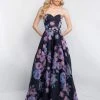 Blush By Alexia Designs Intrigue - 429 Strapless Floral Belted Gown Formal Gowns
