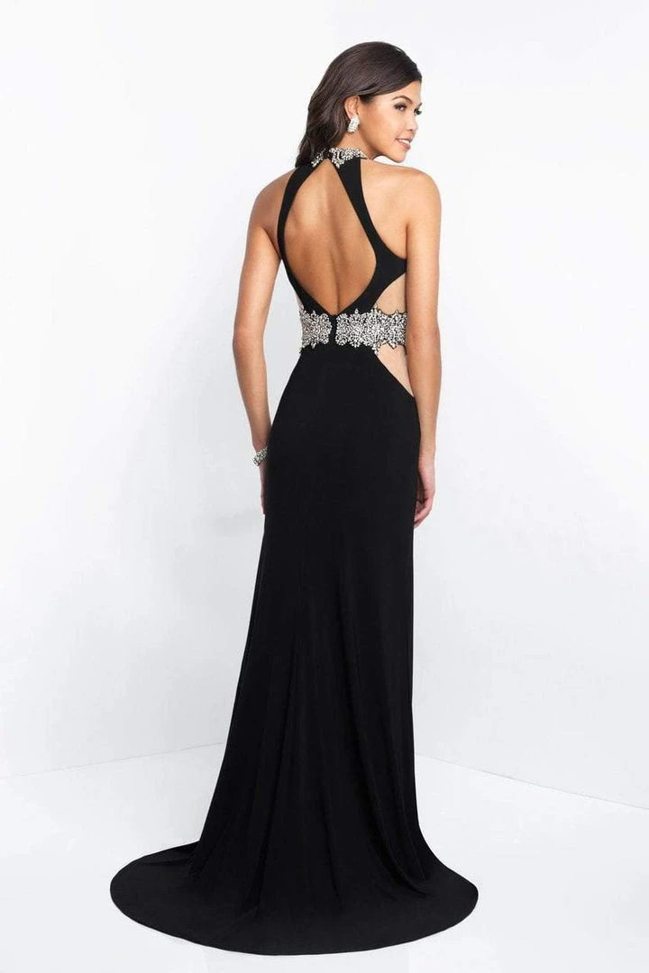 Blush By Alexia Designs Intrigue - 441 Beaded Halter Sheath Dress 4 Blush By Alexia Designs Intrigue - 441 Beaded Halter Sheath Dress