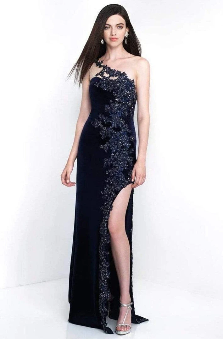 Blush By Alexia Designs Intrigue - 454 Embellished Asymmetric Sheath Dress 3 Blush By Alexia Designs Intrigue - 454 Embellished Asymmetric Sheath Dress