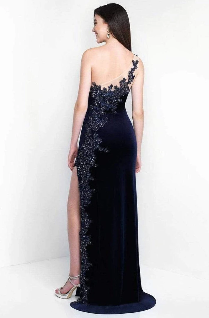 Blush By Alexia Designs Intrigue - 454 Embellished Asymmetric Sheath Dress 4 Blush By Alexia Designs Intrigue - 454 Embellished Asymmetric Sheath Dress