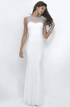Blush By Alexia Designs Formal Gowns Intrigue - Beaded Illusion Jewel Neckline Evening Gown 306