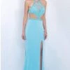 Blush By Alexia Designs Intrigue - Beaded Illusion Jewel Neckline With Side Slit Gown 178 Formal Gowns
