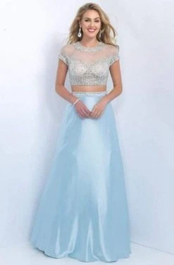 Blush By Alexia Designs Formal Gowns Intrigue - Illusion Jewel Neckline Two-Piece A-line Dress 155