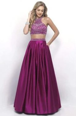 Blush By Alexia Designs Formal Gowns Intrigue - Two-Piece Embellished Crop Top A-line Evening Dress 294
