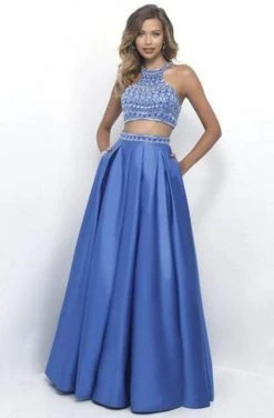 Blush By Alexia Designs Formal Gowns Intrigue - Two-Piece Embellished Crop Top A-line Evening Dress 294