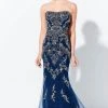 Ivonne D By Mon Cheri - 120D06 Embellished Strapless Long Dress - 1 Pc Navy In Size 8 Available 1 Ivonne D By Mon Cheri - 120D06 Embellished Strapless Long Dress - 1 Pc Navy In Size 8 Available