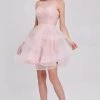 Cocktail Dresses J'Adore Dresses - Sweetheart Tulle Cocktail Dress J16078 - 1 Pc Cameo In Size 2 Available