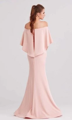 J'Adore Dresses - J15010 Off Shoulder Satin Mermaid Gown Formal Gowns