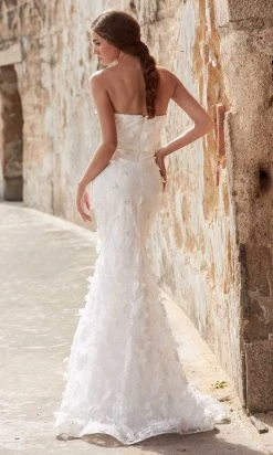 J'Adore Dresses - J15020 Floral Applique Sweetheart Mermaid Gown