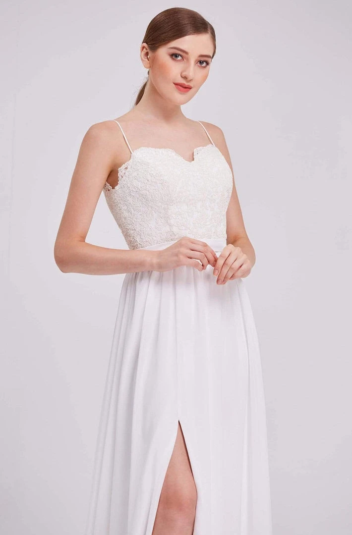 J'Adore Dresses - J16017 Laced Chiffon A-line Long Dress 9 J'Adore Dresses - J16017 Laced Chiffon A-line Long Dress