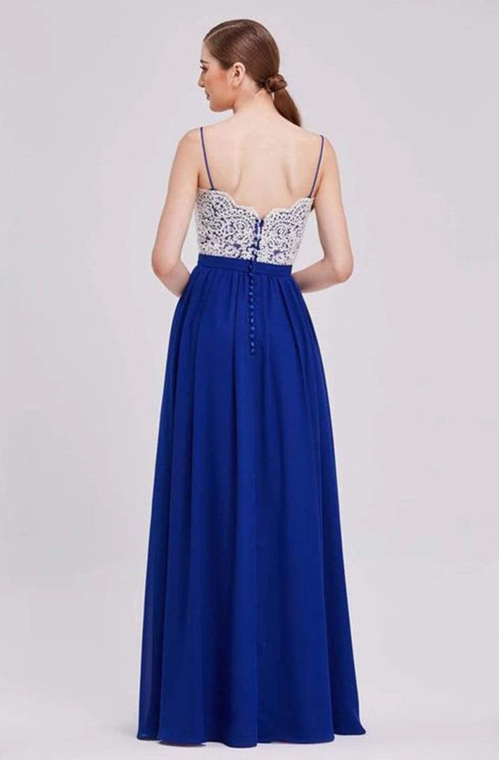 J'Adore Dresses - J16017 Laced Chiffon A-line Long Dress 4 J'Adore Dresses - J16017 Laced Chiffon A-line Long Dress