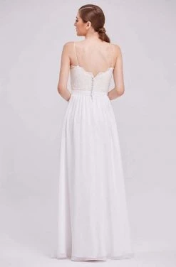 J'Adore Dresses - J16017 Laced Chiffon A-line Long Dress 14 J'Adore Dresses - J16017 Laced Chiffon A-line Long Dress