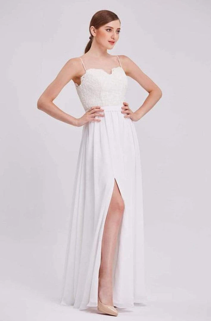 J'Adore Dresses - J16017 Laced Chiffon A-line Long Dress 7 J'Adore Dresses - J16017 Laced Chiffon A-line Long Dress