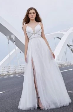 Formal Gowns J'Adore Dresses - J16021 Plunging V-Neck Pleated Ballgown 11 Formal Gowns J'Adore Dresses - J16021 Plunging V-Neck Pleated Ballgown