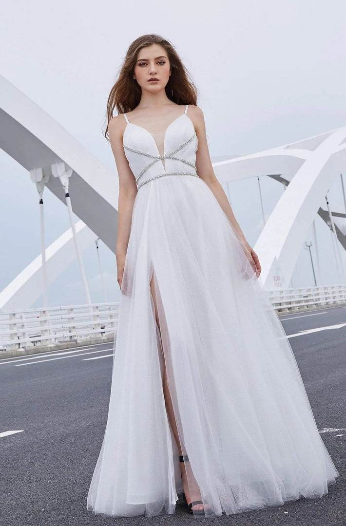 Formal Gowns J'Adore Dresses - J16021 Plunging V-Neck Pleated Ballgown 5 Formal Gowns J'Adore Dresses - J16021 Plunging V-Neck Pleated Ballgown