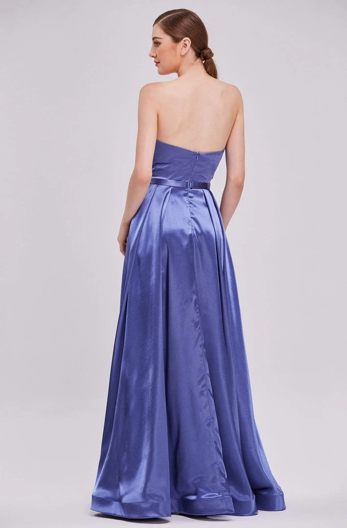 Formal Gowns J'Adore Dresses - J16031 Strapless Sweetheart High Slit Silky Satin Gown 4 Formal Gowns J'Adore Dresses - J16031 Strapless Sweetheart High Slit Silky Satin Gown