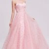 J'Adore Dresses - J16032 Strapless Sweetheart Glitter Rosette Gown Formal Gowns 1 J'Adore Dresses - J16032 Strapless Sweetheart Glitter Rosette Gown Formal Gowns