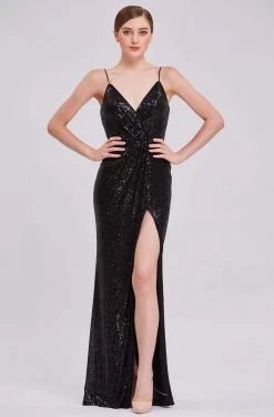 Formal Gowns J'Adore Dresses - J16036 Shiny Glittered Long Dress
