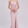 J'Adore Dresses - J16039 Asymmetrically Ruched High Slit Mermaid Gown Formal Gowns 2 J'Adore Dresses - J16039 Asymmetrically Ruched High Slit Mermaid Gown Formal Gowns