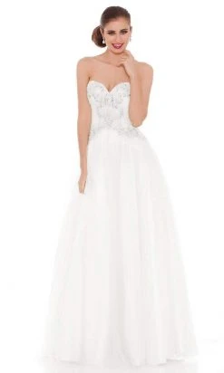 J'Adore Dresses - J6028W Beaded Sweetheart A-Line Dress