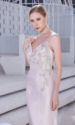 J'Adore Dresses - JM105 Beaded Fitted Bodice Glitter Net Mermaid Gown Plus Size Dresses 16 J'Adore Dresses - JM105 Beaded Fitted Bodice Glitter Net Mermaid Gown Plus Size Dresses