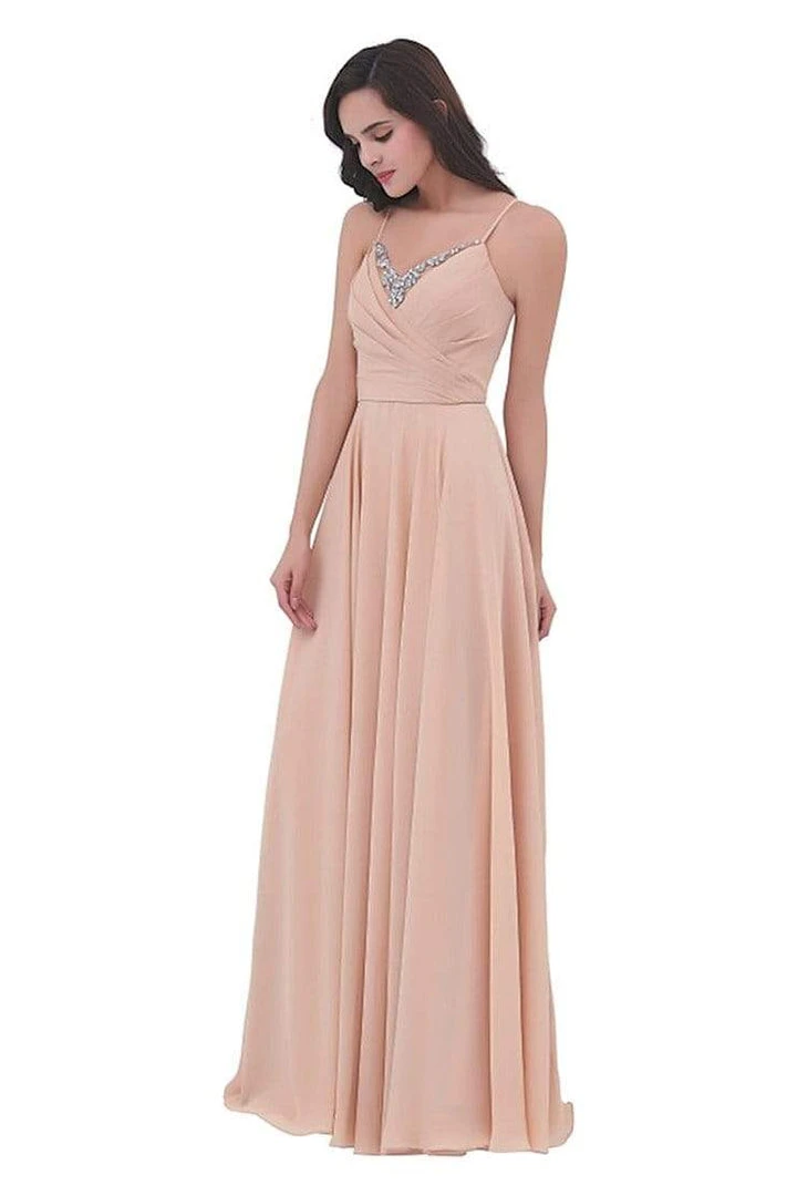 J'Adore Dresses - J11313 Jeweled V-Neck Pleated Bodice A-Line Dress Formal Gowns 3 J'Adore Dresses - J11313 Jeweled V-Neck Pleated Bodice A-Line Dress Formal Gowns