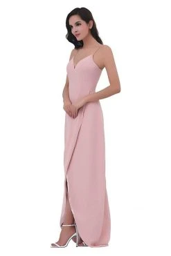 Formal Gowns J'Adore Dresses - J11337 Long V-Neck Surplice High Slit Dress