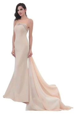 Formal Gowns J'Adore Dresses - J11349 Illusion Jewel Back Paneled Long Gown