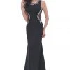 J'Adore Dresses - J11353 Swirl Beaded Illusion Cutout Long Gown 2 J'Adore Dresses - J11353 Swirl Beaded Illusion Cutout Long Gown
