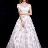J'Adore Dresses - J12006 Two-Piece Off Shoulder Floral Embroidered Gown Formal Gowns 1 J'Adore Dresses - J12006 Two-Piece Off Shoulder Floral Embroidered Gown Formal Gowns