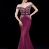 J'Adore Dresses - J12009 Beaded Off Shoulder Long Mermaid Gown Formal Gowns 1 J'Adore Dresses - J12009 Beaded Off Shoulder Long Mermaid Gown Formal Gowns