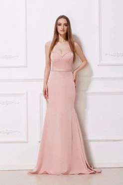 Formal Gowns J'Adore Dresses - J12013 Strapless Fold-Trimmed Long Trumpet Gown