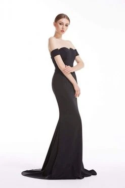 J'Adore Dresses - J12050 Off-Shoulder Mermaid Evening Gown
