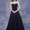 J'Adore Dresses - J12054L Long Strapless Lace A-line Gown Formal Gowns