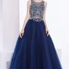 J'Adore Dresses - J14015 Embellished Jewel Neck Tulle Ballgown 2 J'Adore Dresses - J14015 Embellished Jewel Neck Tulle Ballgown